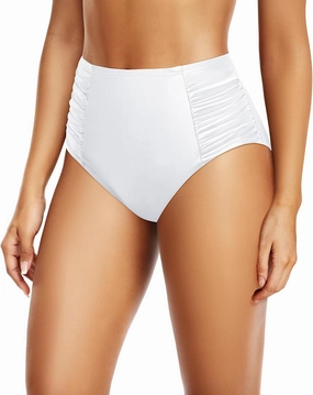 Tempt Me Women High Waisted Bikini Bottoms Full Coverage Swimsuit Bottoms Ruched Bathing Suit Bottom