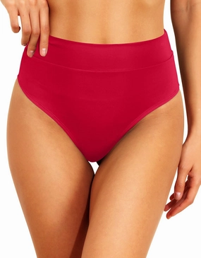 Tempt Me Women High Waisted Cheeky Bikini Bottoms Tummy Control Scrunch Butt Swim Bottom Only