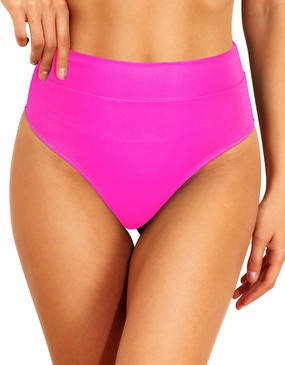 Tempt Me Women High Waisted Cheeky Bikini Bottoms Tummy Control Scrunch Butt Swim Bottom Only