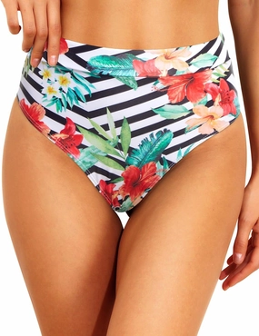Tempt Me Women High Waisted Cheeky Bikini Bottoms Tummy Control Scrunch Butt Swim Bottom Only