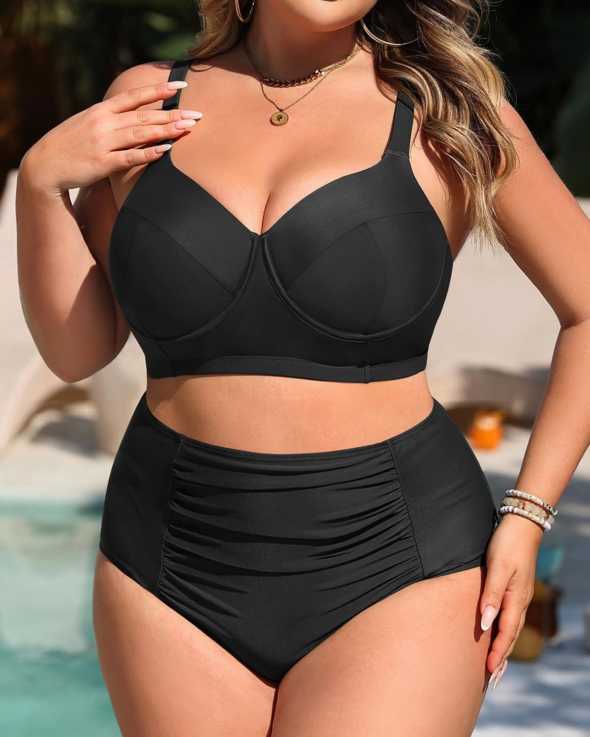 Tempt Me Women Plus Size Underwire Bikini - Two Piece High Waisted Swimsuits Bathing Suit 2025 Swimwear
