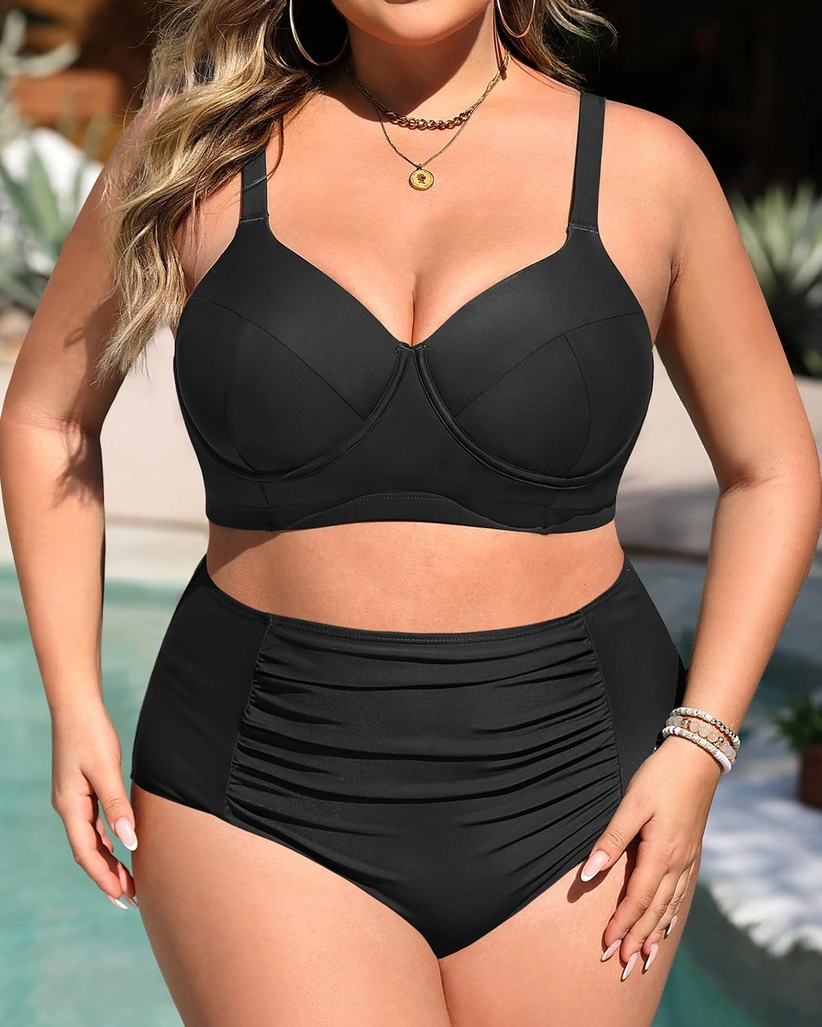 Tempt Me Women Plus Size Underwire Bikini - Two Piece High Waisted Swimsuits Bathing Suit 2025 Swimwear