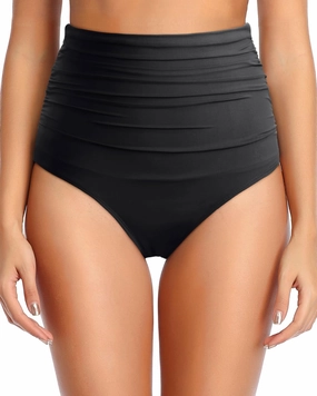 Tempt Me Women Retro High Waisted Bikini Bottoms Tummy Control Swimsuit Bottoms