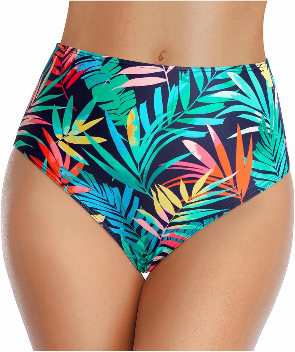 Tempt Me Women's High Waist Bikini Bottom - Full Coverage Bathing Suit Swim Bottom 2025 Swimsuit Swimwear