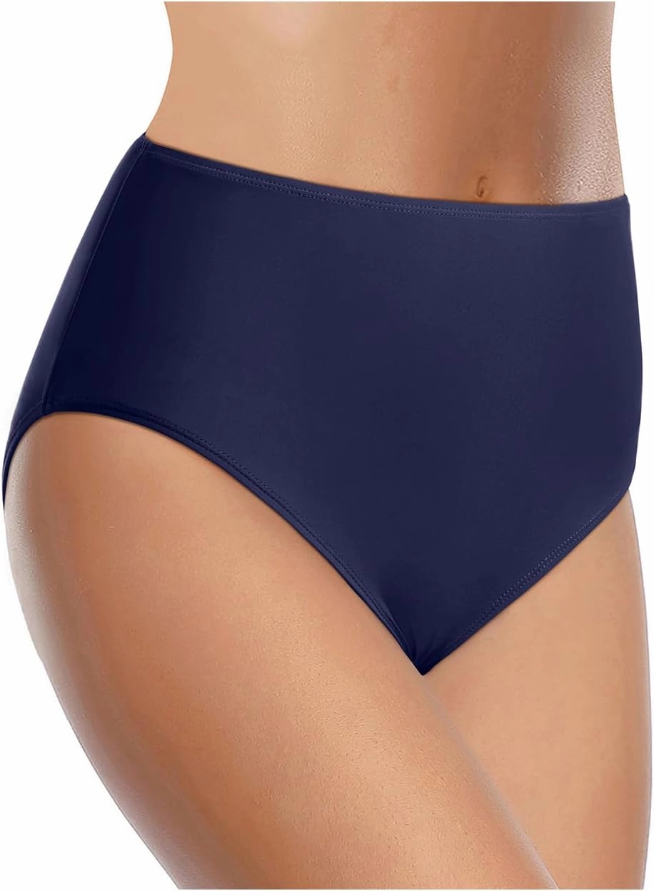 Tempt Me Women's High Waist Bikini Bottom - Full Coverage Bathing Suit Swim Bottom 2025 Swimsuit Swimwear