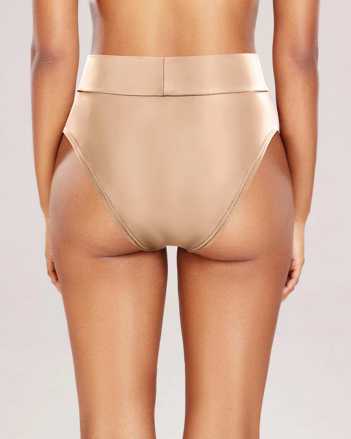 Tempt Me Women's High Waisted Bikini Bottom Crossover V Cut Bathing Suit Swim Bottom