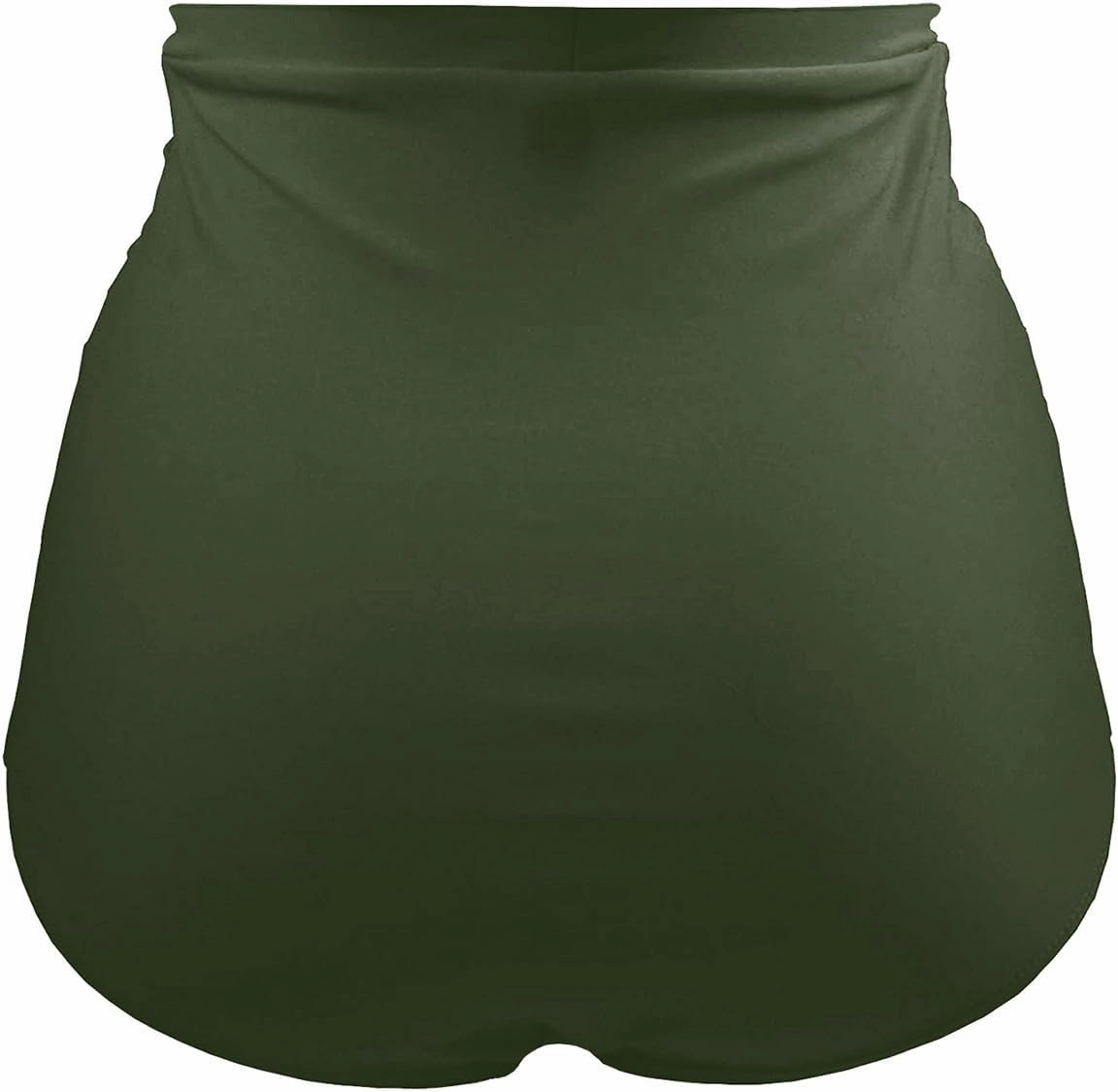 Tempt Me Women's High Waisted Swimsuit Bottom Tummy Control Ruched Bikini Bottom Vintage Swim Bottom Tankini Briefs