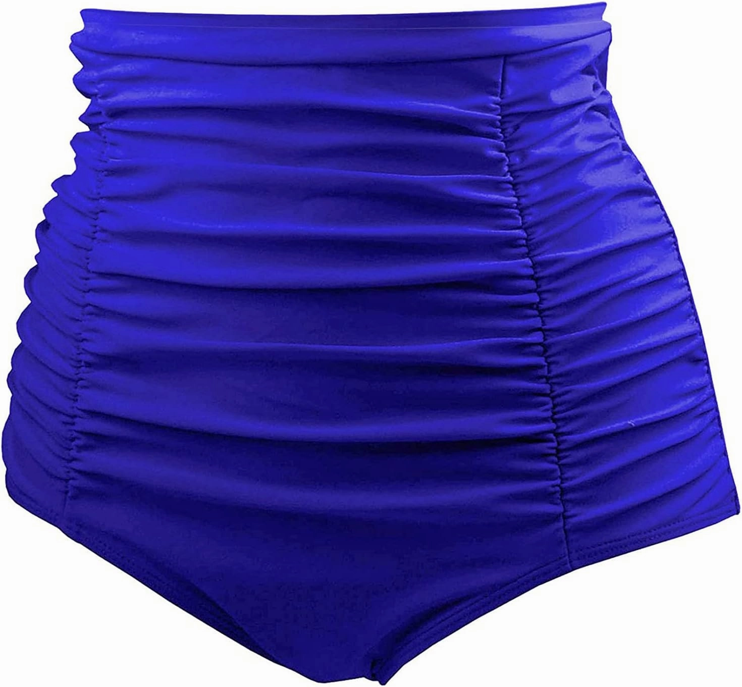 Tempt Me Women's High Waisted Swimsuit Bottom Tummy Control Ruched Bikini Bottom Vintage Swim Bottom Tankini Briefs