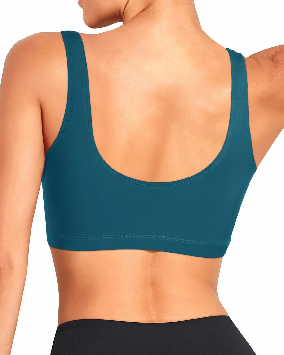 Tempt Me Women Sports Bra Bikini Top Push Up Scoop Neck Bathing Suits Top for Teen Girls