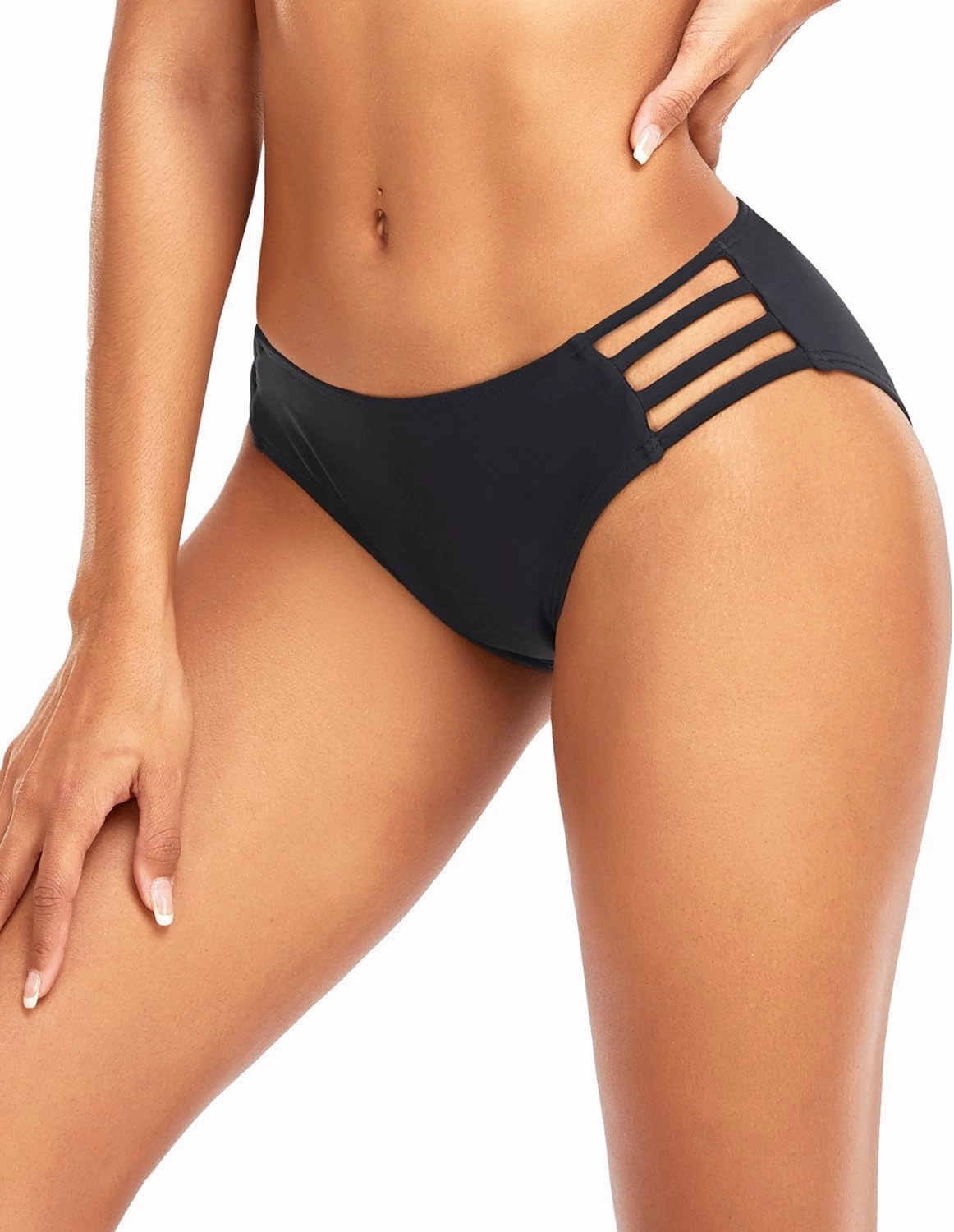 Tempt Me Women Strappy Bikini Bottom Full Coverage Bathing Suit Bottoms Swimsuit Bottom