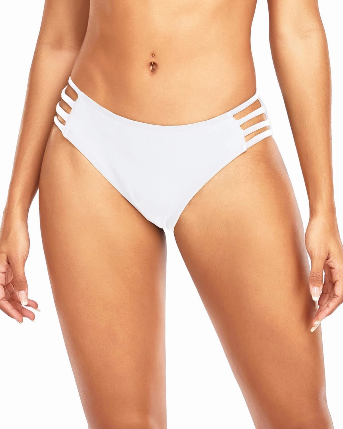 Tempt Me Women Strappy Bikini Bottom Full Coverage Bathing Suit Bottoms Swimsuit Bottom