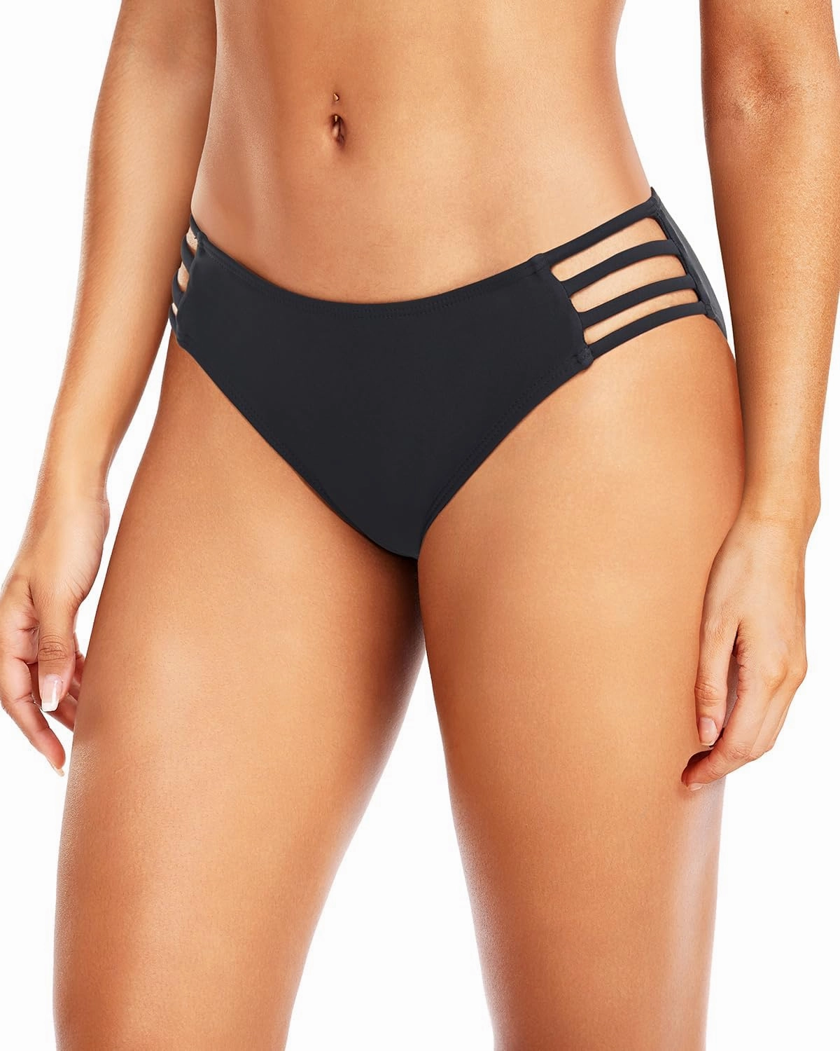 Tempt Me Women Strappy Bikini Bottom Full Coverage Bathing Suit Bottoms Swimsuit Bottom
