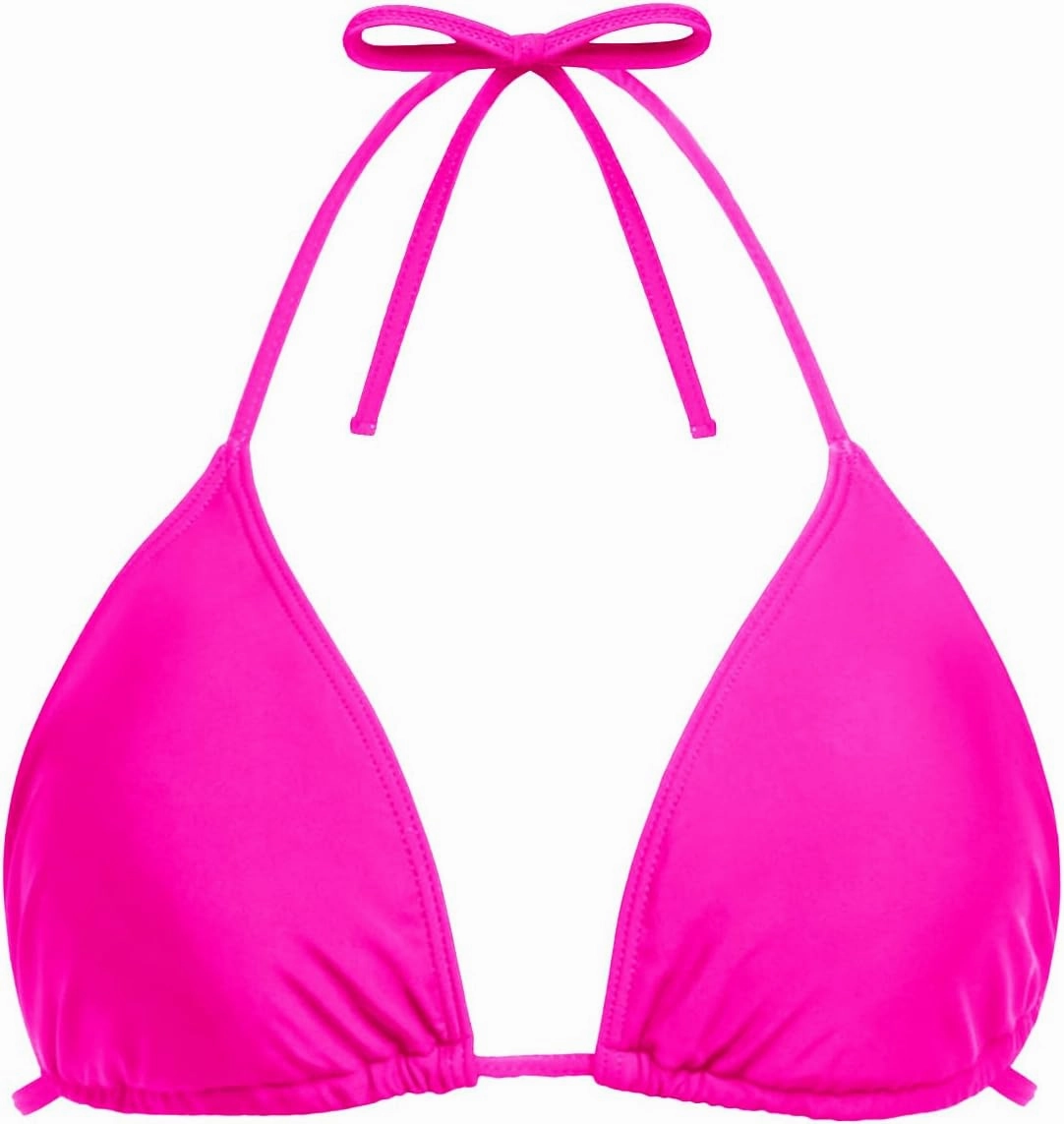 Tempt Me Women Triangle Bikini Top String Halter Bathing Suits Top Only No Bottom