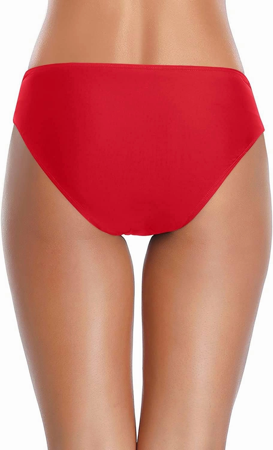 Tempt Me Women Twist Bikini Bottom Moderate High Cut Bathing Suit Bottoms Ruched Swimsuit Bottom