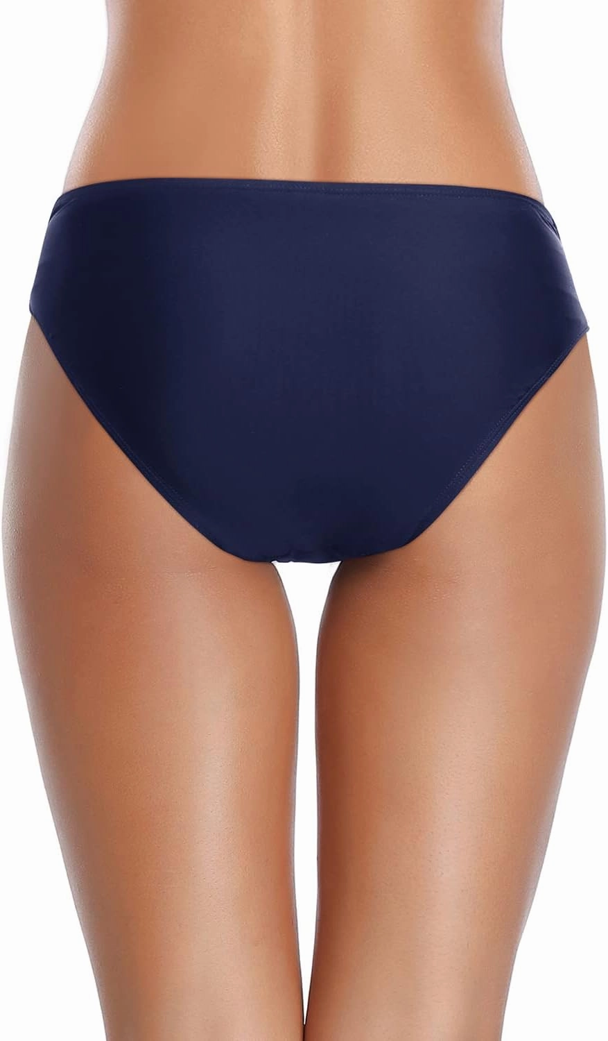 Tempt Me Women Twist Bikini Bottom Moderate High Cut Bathing Suit Bottoms Ruched Swimsuit Bottom