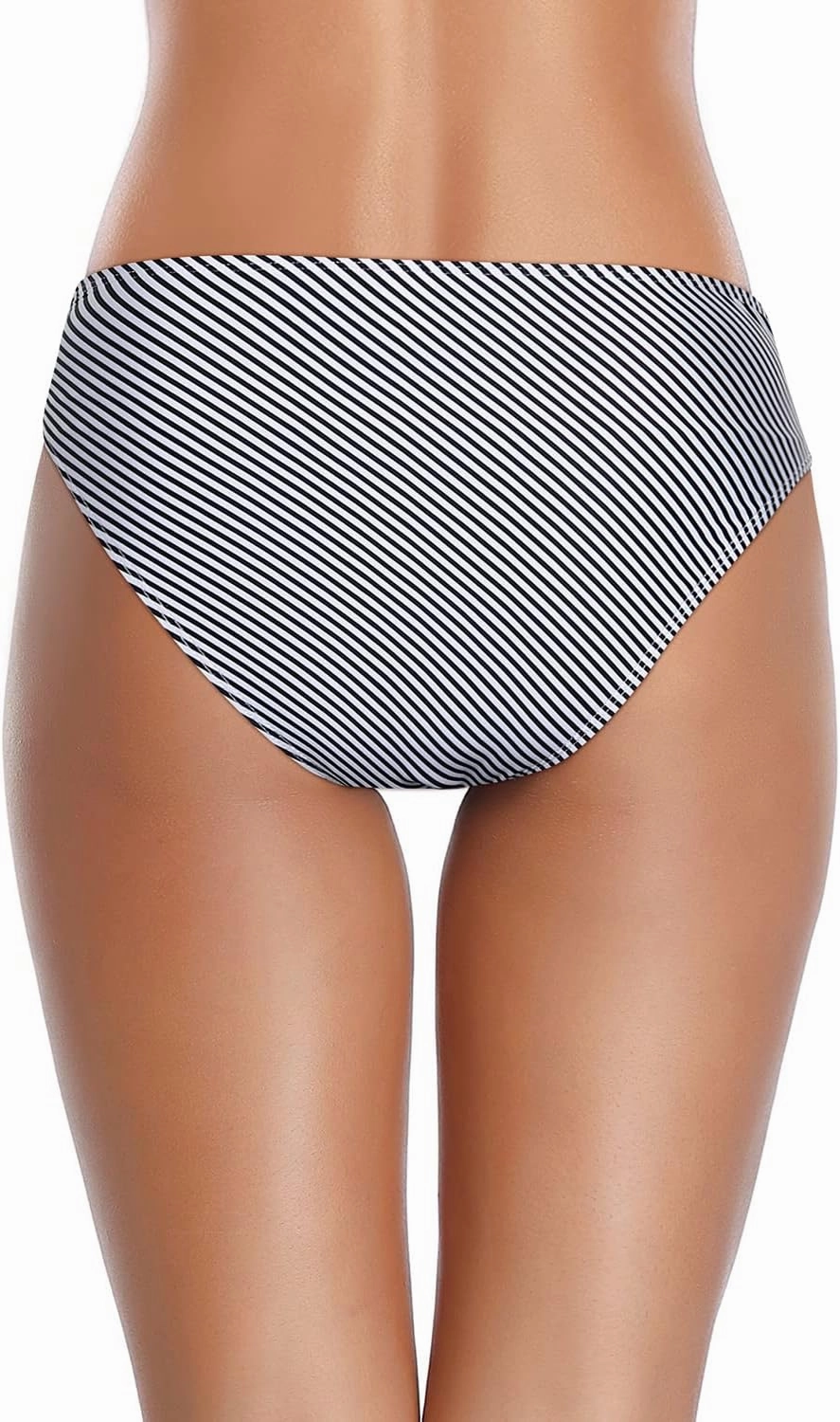 Tempt Me Women Twist Bikini Bottom Moderate High Cut Bathing Suit Bottoms Ruched Swimsuit Bottom