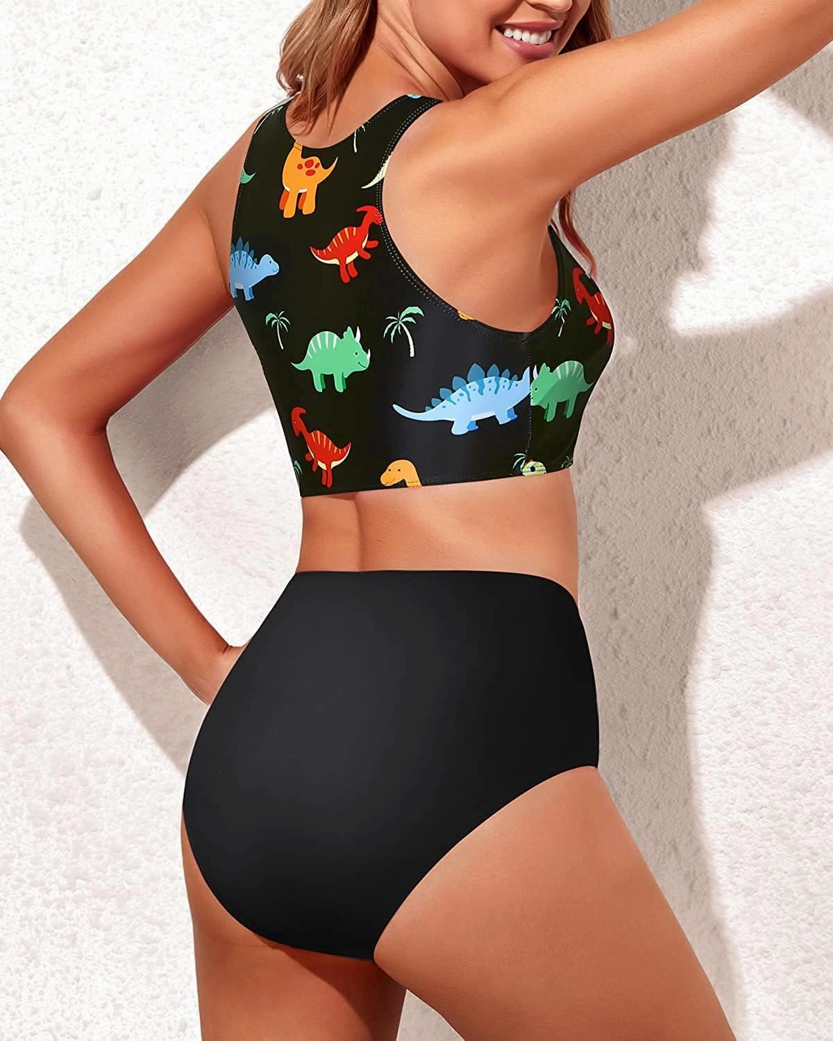 Tempt Me Women Two Piece High Waisted Bikini Set Sporty Swimsuits Bathing Suit with Bottom for Teen Girls