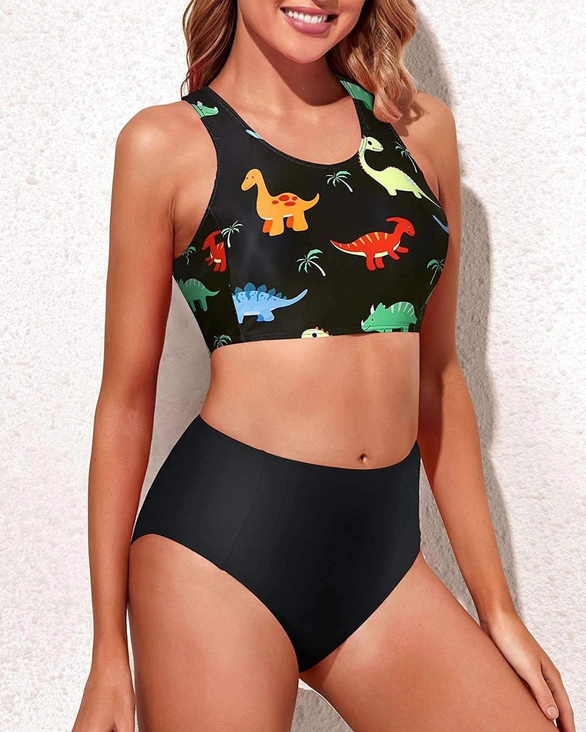 Tempt Me Women Two Piece High Waisted Bikini Set Sporty Swimsuits Bathing Suit with Bottom for Teen Girls