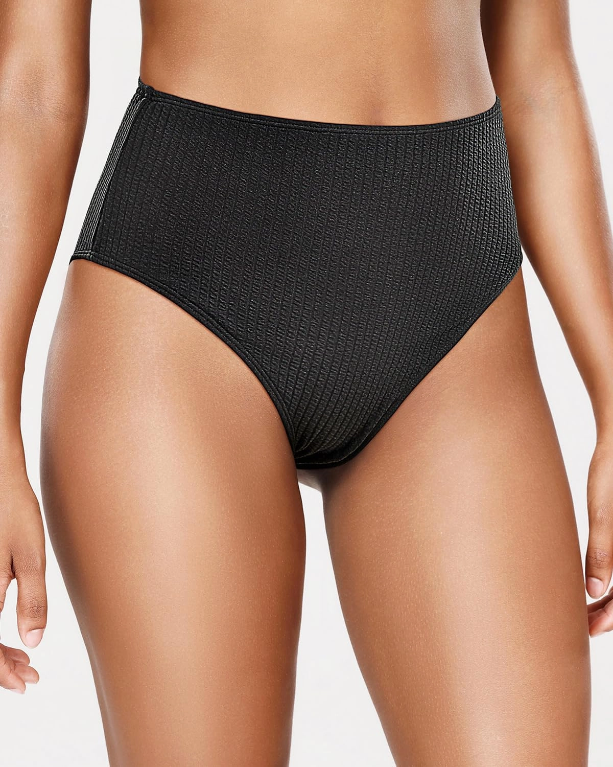 Tempt Me Womens High Cut High Waisted Bikini Bottoms Tummy Control Bathing Suit Bottoms Swim Bottom Swimsuit Bottom