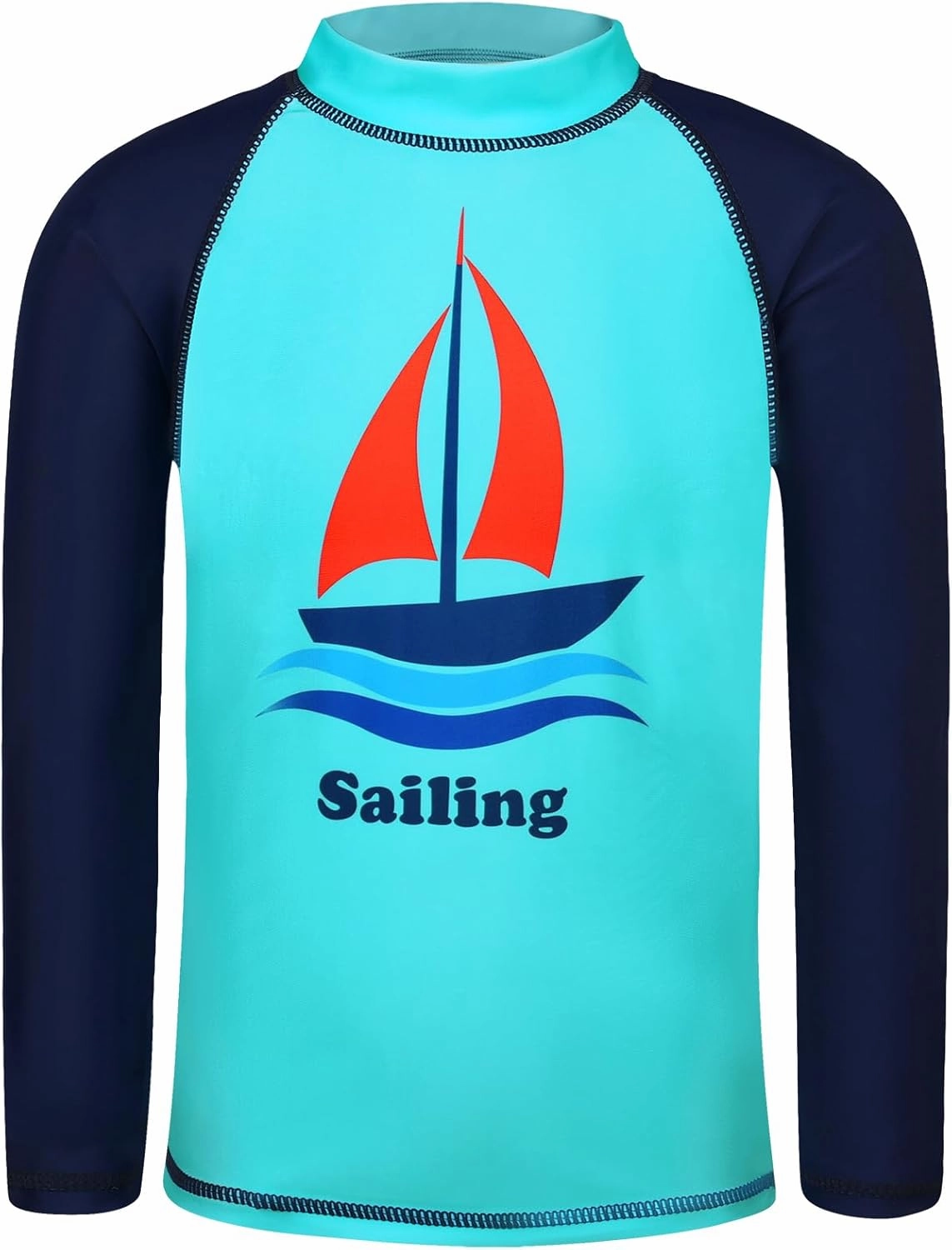 TFJH E 2PCS Kids Boys Long Sleeve Swimsuit UPF 50  UV Sun Protective Swimwear