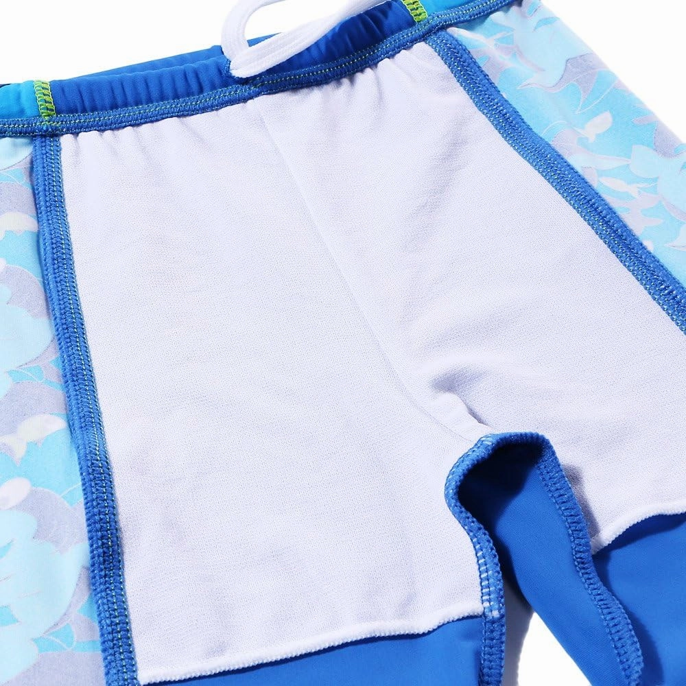TFJH E 2PCS Kids Boys Long Sleeve Swimsuit UPF 50  UV Sun Protective Swimwear