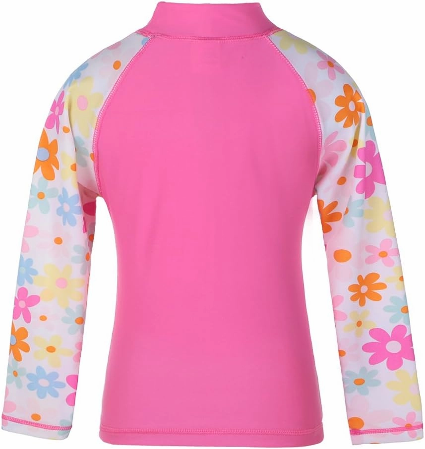 TFJH E Girls Long Sleeve Swimsuit Two Piece Swimwear 3-12 Years UPF 50  Sunsuits