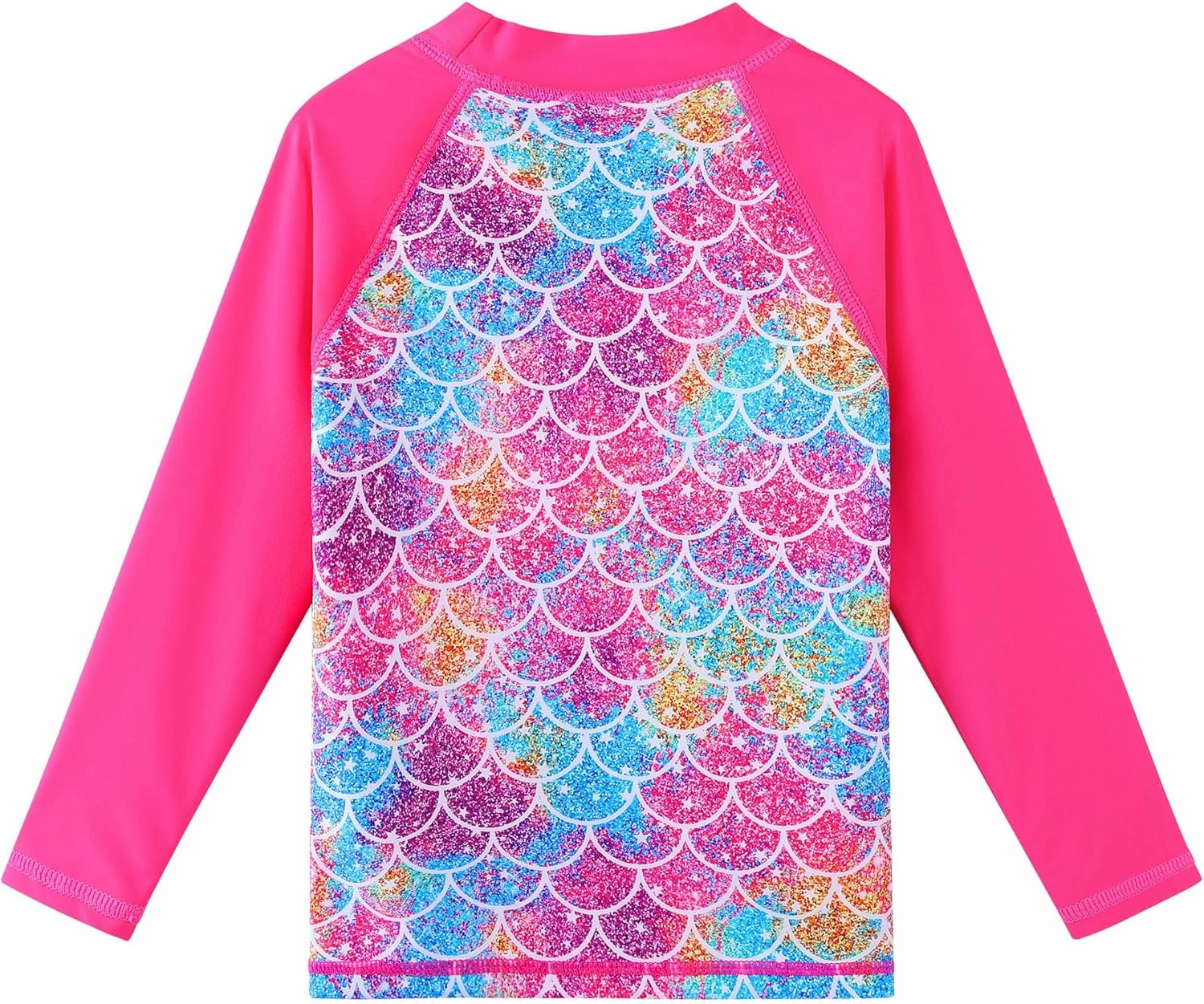 TFJH E Girls Long Sleeve Swimsuits Skirt 2-Pieces Rash Guard Set Sun Protection UV 50 