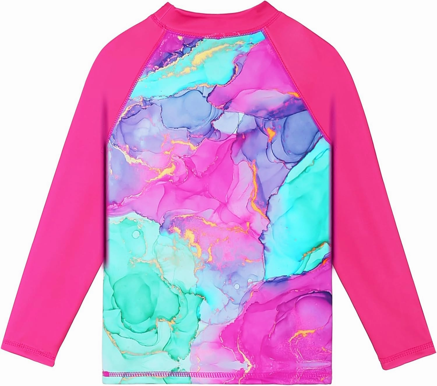 TFJH E Girls Swimsuit UPF 50  UV Two Piece Long Sleeve Swimwear Rash Guard Sets 3-12Y