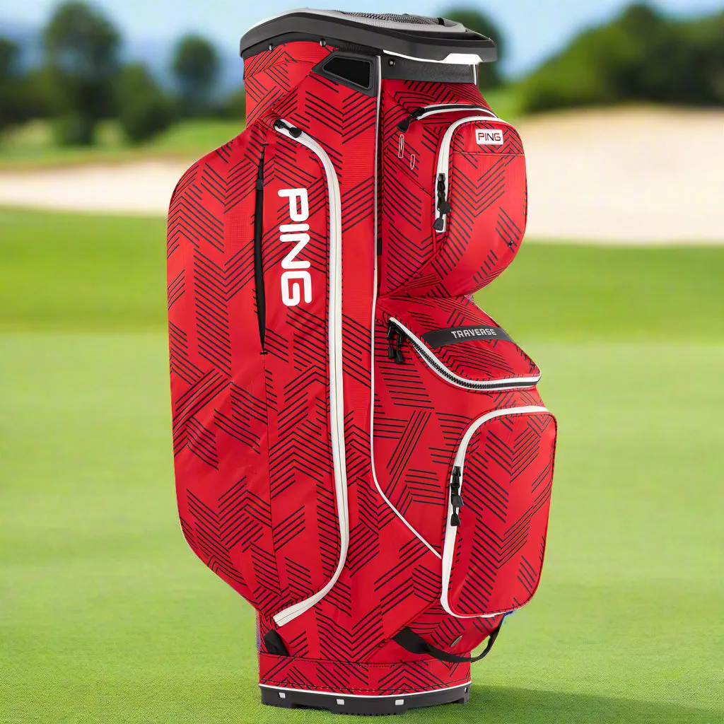 Ping Traverse 244 Cart Bag - Scarlet Stitches, Top-rated golf rangefinders 2024