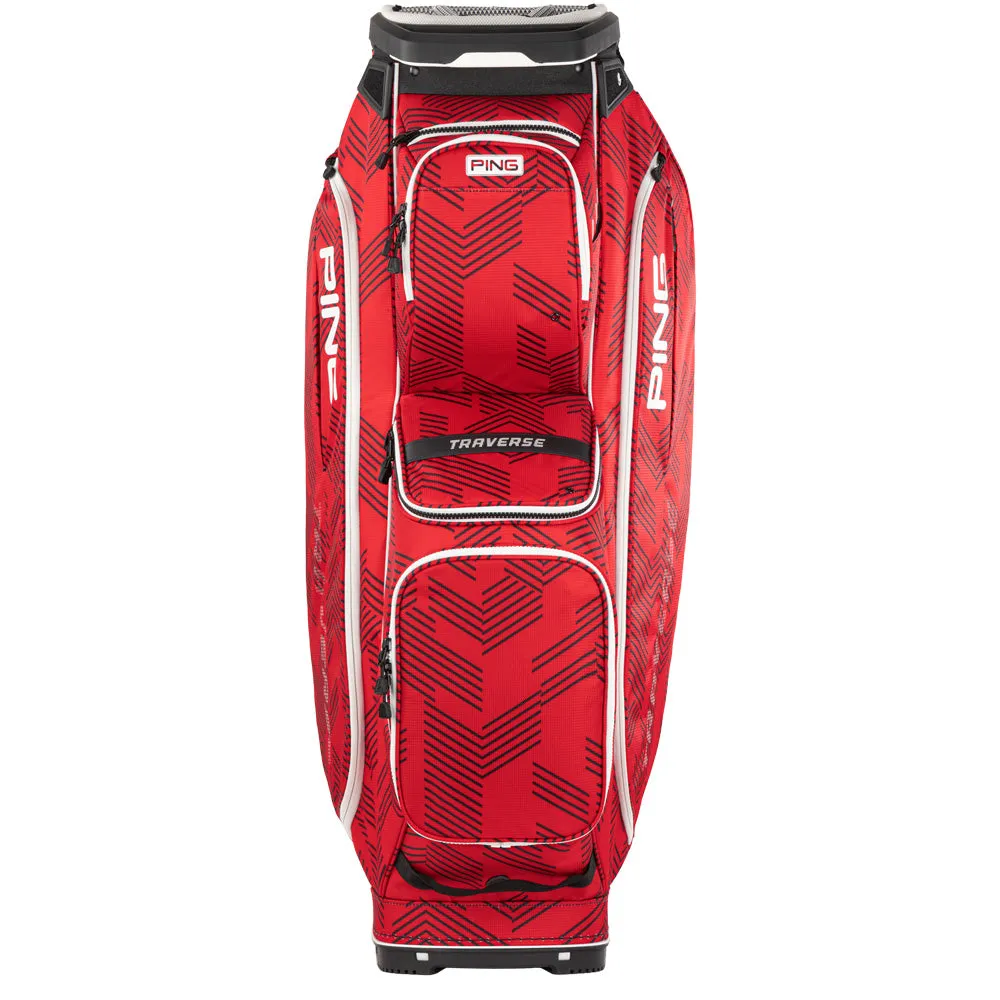 Ping Traverse 244 Cart Bag - Scarlet Stitches, Golf accessories for women, Golf chipping net