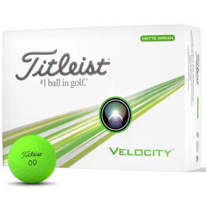 The Choice is Clear Titleist Velocity Golf Balls - Green - 12 Pack Editor-Loved, TaylorMade golf clubs, Golf club regripping kit, Golf grip tape