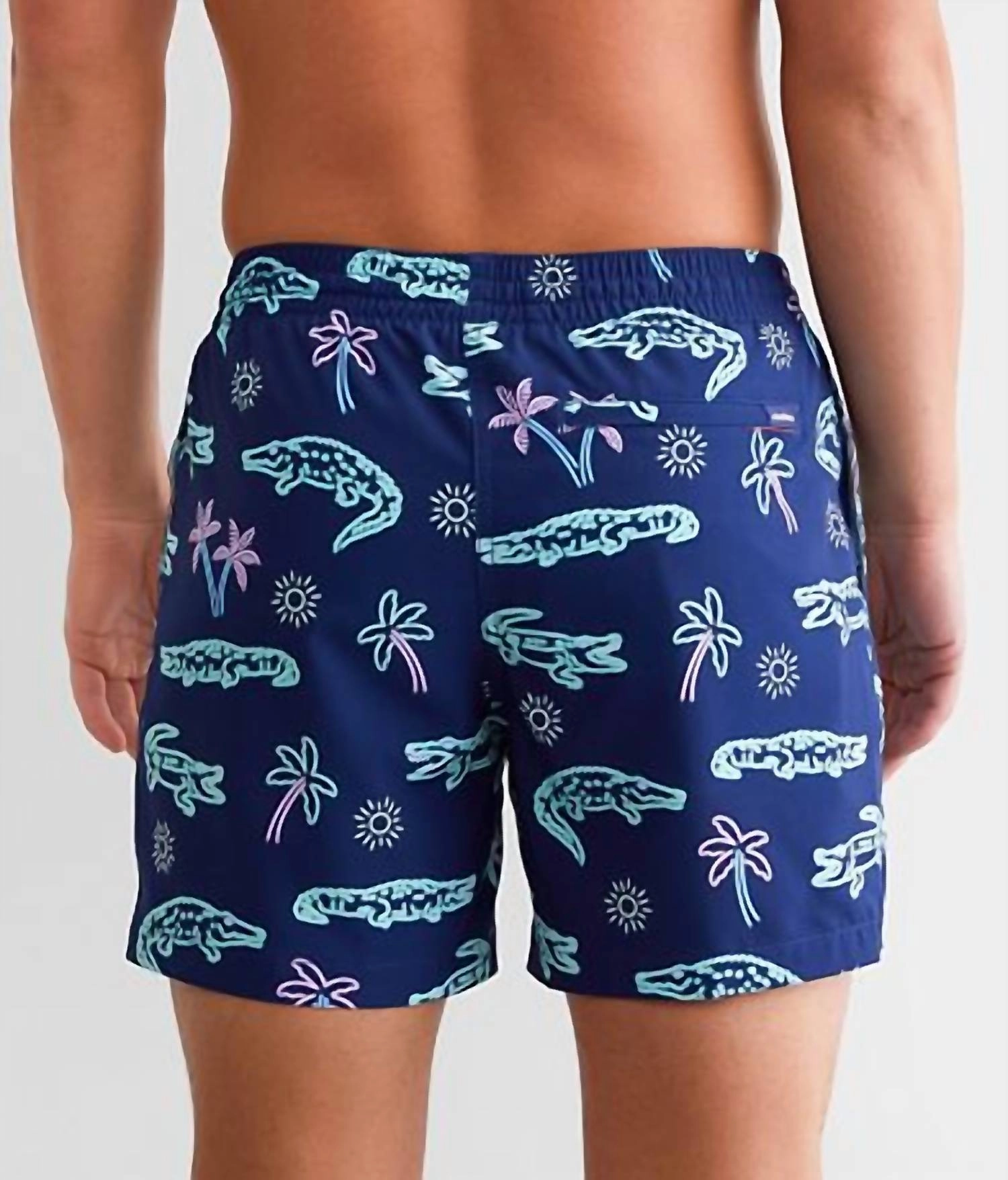 The Neon Glades 7" Swim Trunk In Navy