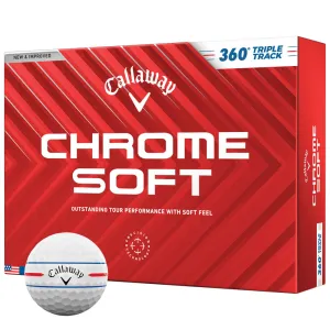 This Just In Callaway Chrome Soft 360 Triple Track Golf Balls - White - 12 Pack Unlock the Deal, Novelty golf head covers