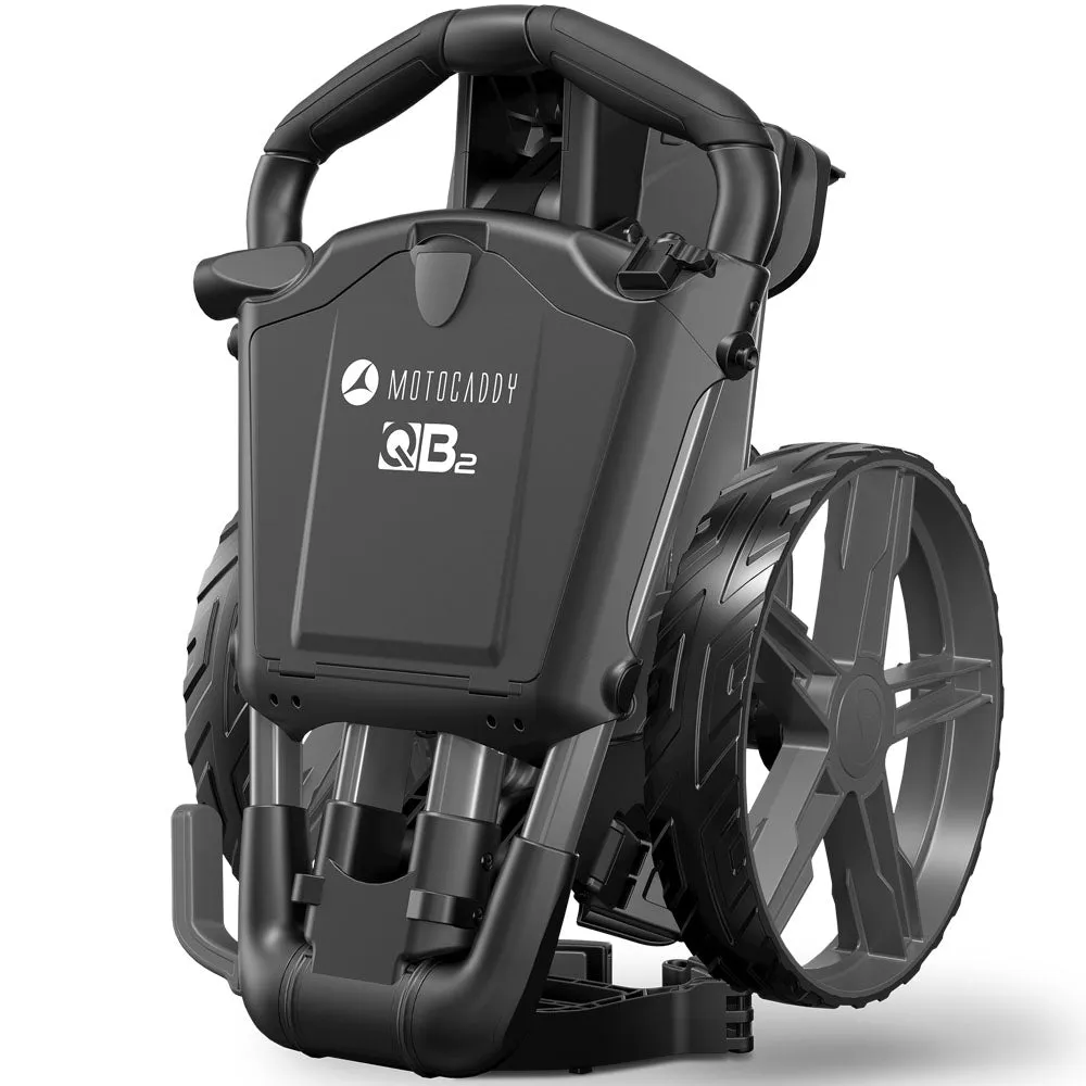 Motocaddy QB2 3-Wheel Push Trolley - Graphite, Custom golf clubs, Golf belt with ball marker