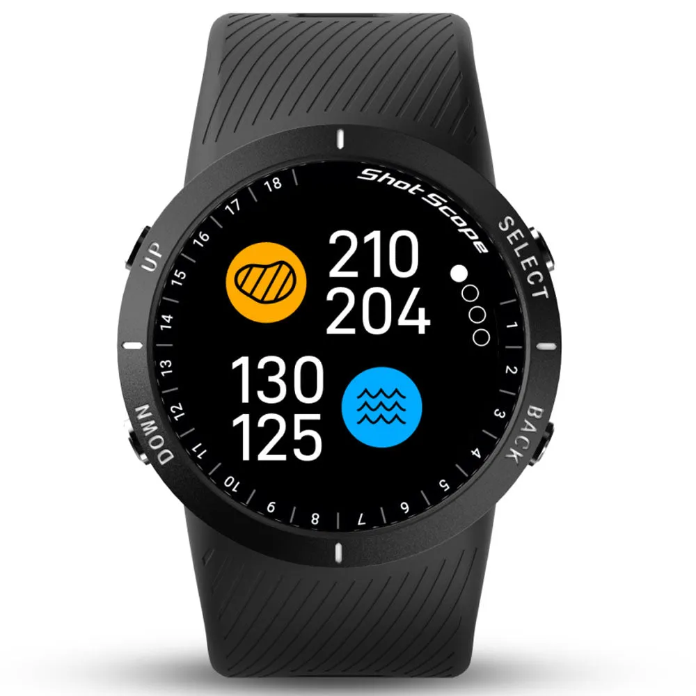 Shot Scope V5 Golf GPS Watch - Black, Golf alignment sticks