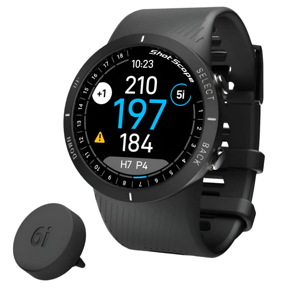 Shot Scope V5 Golf GPS Watch - Black, Personalized golf balls, Golf rule book 2024, Golf ball markers