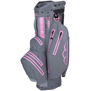 This Just In Sun Mountain H2NO Lite Waterproof Cart Bag - Nickel/Cadet/Pink Refined for You, Adjustable golf driver