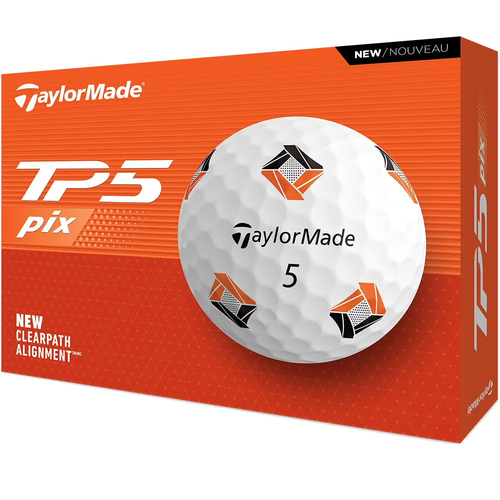 TaylorMade TP5 Pix 3.0 Golf Balls - White - 12 Pack, Golf organizer for car, Waterproof golf jacket