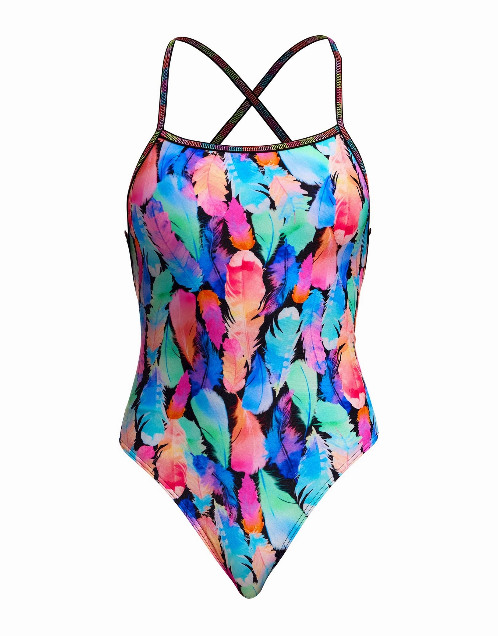 Tickle Torture Strapped In Swimsuit - Multi