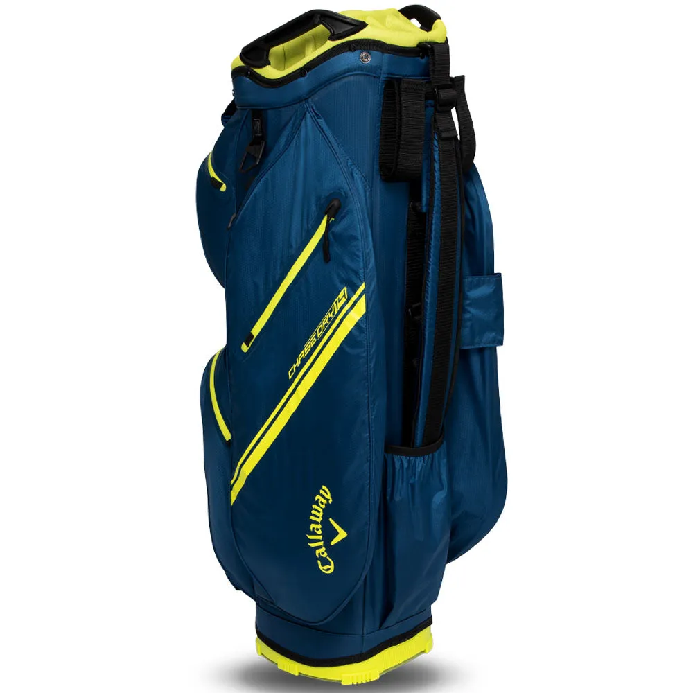 Callaway Chase 14 Dry Waterproof Cart Bag - Navy/Florescent Yellow, Low spin golf driver, Biodegradable golf balls