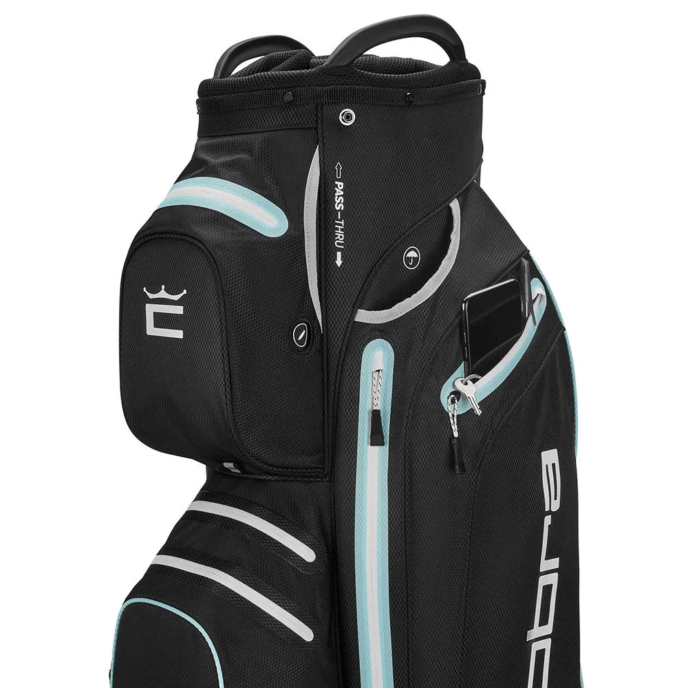 Cobra Ultradry Pro Waterproof Cart Bag - Puma Black/Cool Blue, Golf hybrid club, Golf stand bag, Golf accessories for women