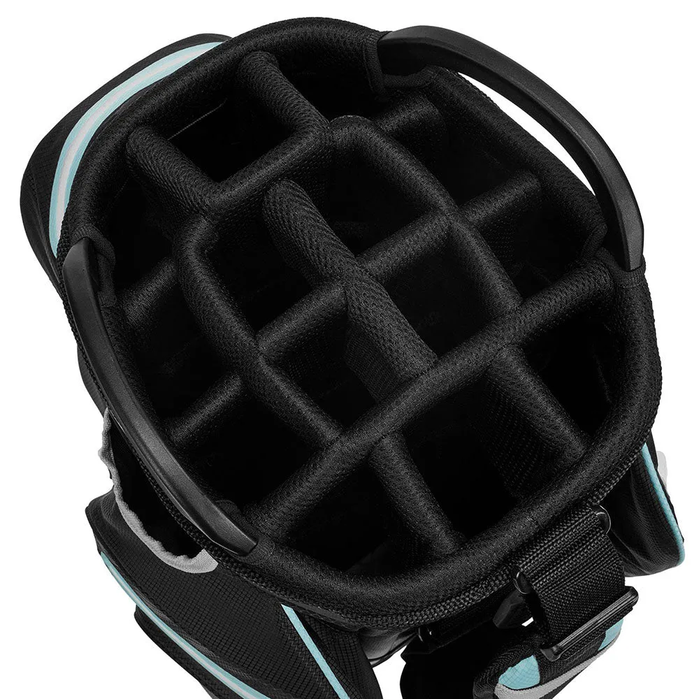 Cobra Ultradry Pro Waterproof Cart Bag - Puma Black/Cool Blue, Golf shoe travel bag, Golf bag cooler pocket, Golf cart bag with 14 dividers