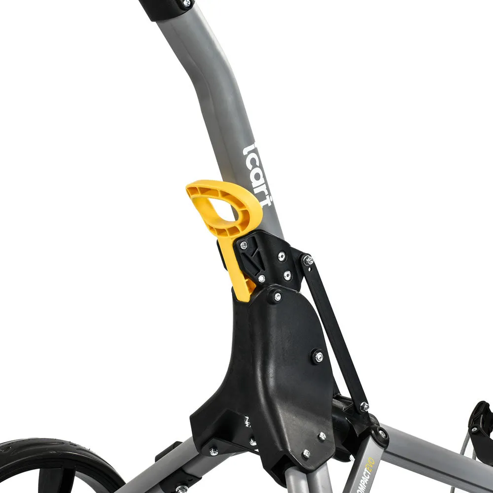iCart Compact Evo 3-Wheel Push Trolley - Grey/Black, Golf ball beer cooler, SPF 50 golf shirts