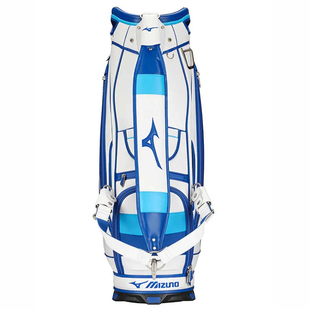 Mizuno Tour Staff Bag - White/Blue, Golf gift for men, Golf ball markers