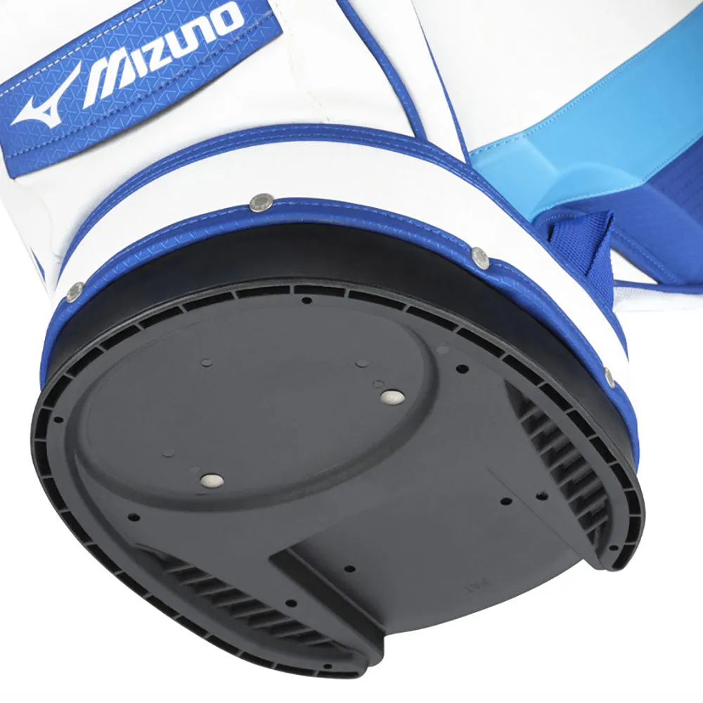 Mizuno Tour Staff Bag - White/Blue, Golf travel essentials