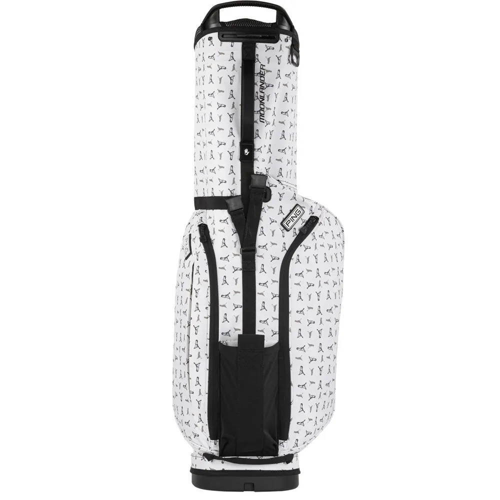Ping Moonlander 244 Stand Bag - White/Mr Ping, Golf rain gloves, Golf ball markers, Black Friday golf deals