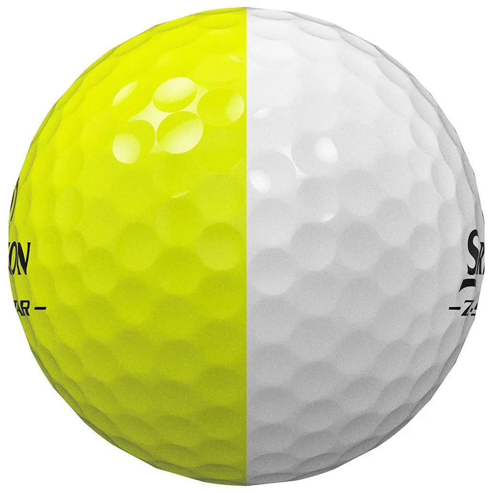 Srixon Z-Star Divide Golf Balls - White/Yellow - 12 Pack, Golf fitness equipment, Women's golf skirts
