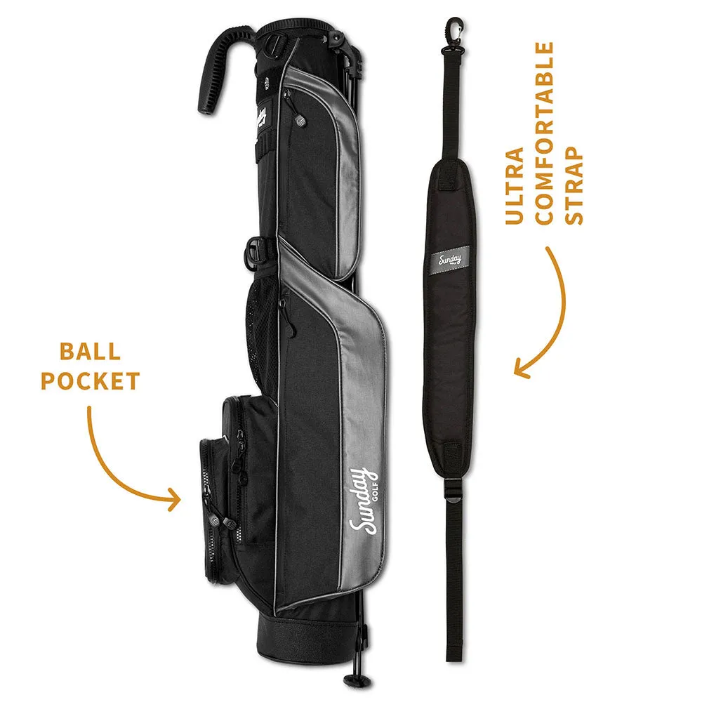 Sunday Golf Loma Pencil Stand Bag - Matte Black, Golf club cleaner, Fingerless golf gloves
