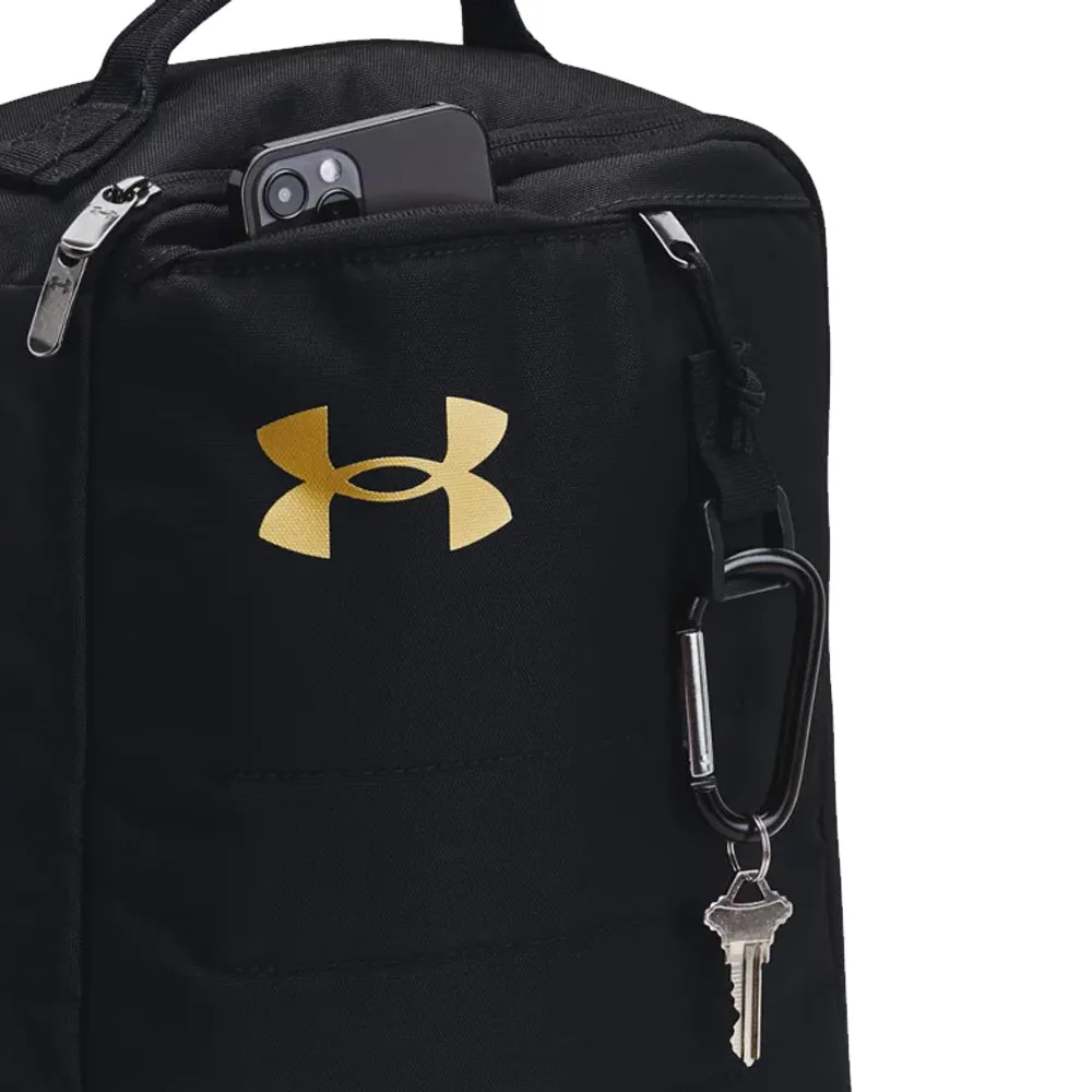 Under Armour Contain Shoe Bag - Black/Metallic Gold, High visibility golf balls