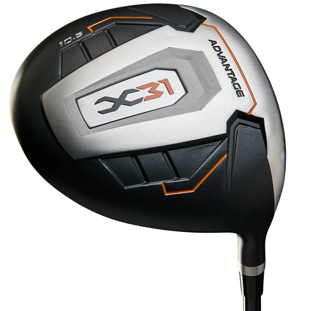 Wilson X31 Advantage 11-Piece Stand Bag Package Set  1" Longer - Steel, Golf stand bag, Golf balls for distance